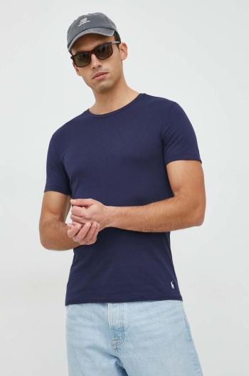 Bavlněné tričko Polo Ralph Lauren 3-pack tmavomodrá barva