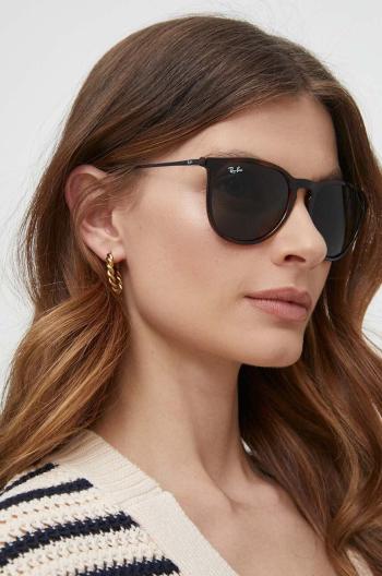 Sluneční brýle Ray-Ban ERIKA dámské, hnědá barva, 0RB4171