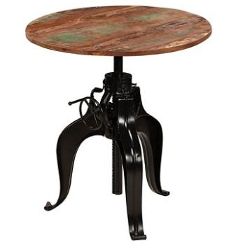 Barový stůl z masivního recyklovaného dřeva 75x(76–110) cm (245269)