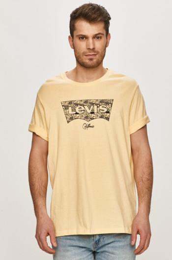 Tričko Levi's žlutá barva