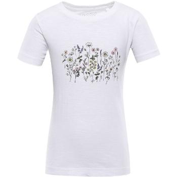 NAX JULEO Dětské bavlněné triko, bílá, velikost 104-110