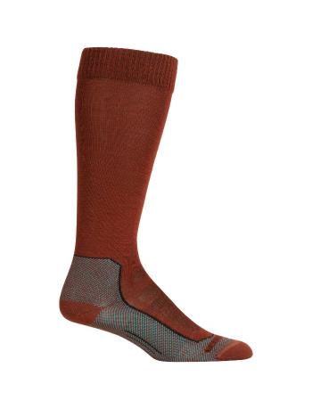 dámské merino ponožky ICEBREAKER Wmns Ski+ Ultralight OTC, Espresso/Arctic Tl/Blk velikost: L