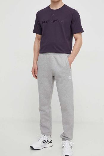 Tepláky adidas Originals Essential Pant šedá barva, melanžové, IR7803