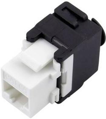 Spojka, rovná TRU COMPONENTS 93038C361, RJ45 černá, bílá, 1 ks