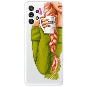 iSaprio My Coffe and Redhead Girl pro Samsung Galaxy A32 LTE (coffread-TPU3-A32LTE)