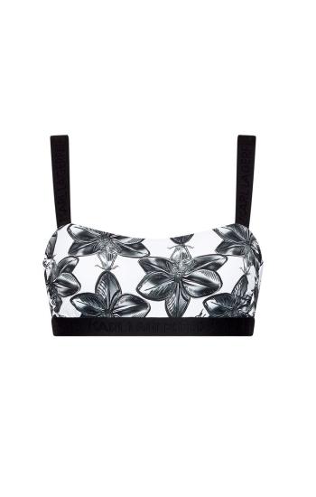 Karl Lagerfeld Karl Lagerfeld dámský bílý bikiny top ORCHID