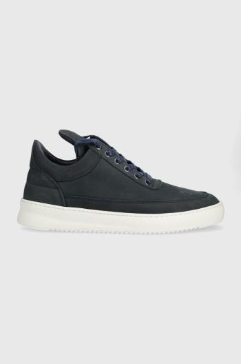 Semišové sneakers boty Filling Pieces Low Top Ripple Nubuck tmavomodrá barva, 25122842001