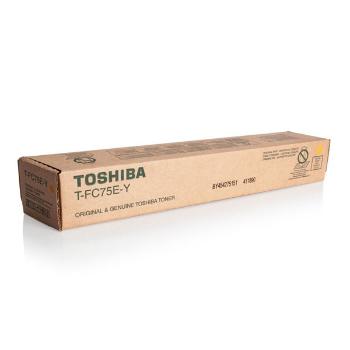 TOSHIBA T-FC75E-Y - originální toner, žlutý, 35400 stran