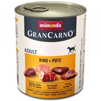Konzerva Animonda Gran Carno hovězí + krůta 800g