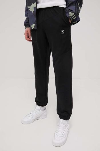 Kalhoty adidas Originals HG1441 pánské, černá barva, s potiskem