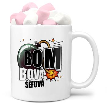 Hrnek Bombová šéfová (Náplň hrníčku: Marshmallow)