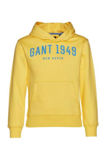 MIKINA GANT D2. GANT 1949 SS HOODIE žlutá 158/164