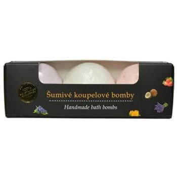 VIVACO Šumivé koupelové bomby Hrozno + Kokos + Jahoda 3 × 45 g (8595635208256)