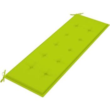 Poduška na zahradní lavici jasně zelená 150 x 50 x 4 cm textil (314088)
