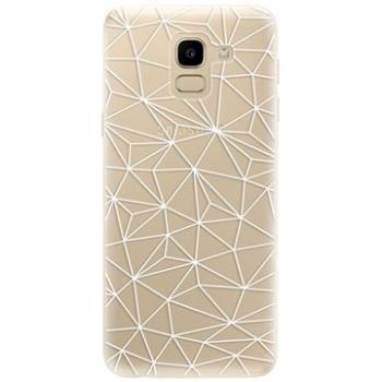 iSaprio Abstract Triangles 03 - white pro Samsung Galaxy J6 (trian03w-TPU2-GalJ6)