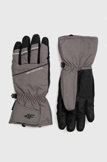 Lyžařské rukavice 4F šedá barva