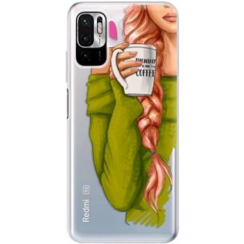 iSaprio My Coffe and Redhead Girl pro Xiaomi Redmi Note 10 5G (coffread-TPU3-RmN10g5)