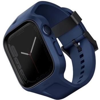 UNIQ Monos 2v1 řemínek a ochranné pouzdro pro Apple Watch 44/45mm modrý (UNIQ-45MM-MONOSBLU)