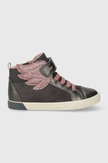 Dětské sneakers boty Geox B36D5A 022NF B KILWI šedá barva