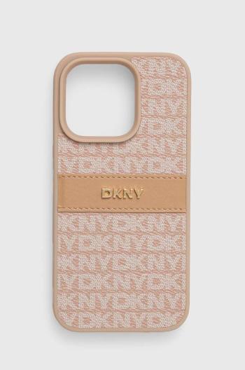 Obal na telefon Dkny iPhone 15 Pro 6.1 oranžová barva, DKHCP15LPRTHSLP