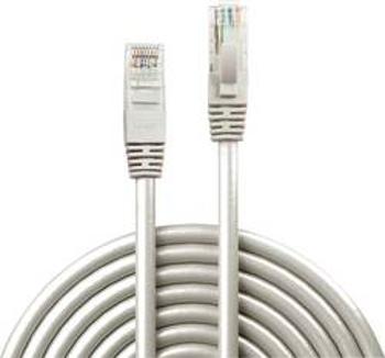 Síťový kabel RJ45 LINDY 48005, CAT 6, U/UTP, 5.00 m, šedá