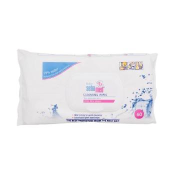 SebaMed Baby Cleansing Wipes With 99% Water 60 ks čisticí ubrousky pro děti na citlivou a podrážděnou pleť