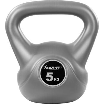 63182 Movit Kettlebell činka, 5 kg, šedá/černá
