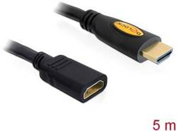 HDMI prodlužovací kabel Delock [1x HDMI zástrčka - 1x HDMI zásuvka] černá 5.00 m