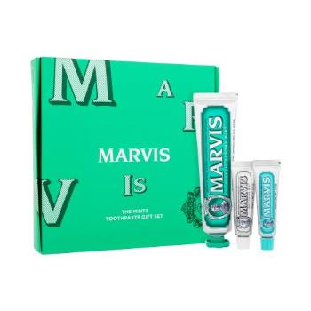 Marvis The Mints Toothpaste dárková kazeta zubní pasta Classic Strong Mint 85 ml + zubní pasta Anise Mint 10 ml + zubní pasta Whitening Mint 10 ml U