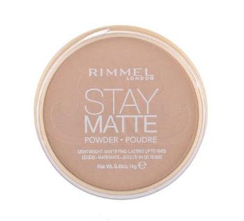 Rimmel London Stay Matte dlouhotrvající kompaktní pudr 010 Warm Honey 14 g