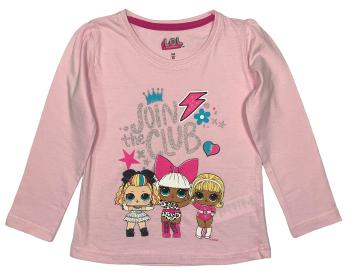 EPlus Dívčí tričko s dlouhým rukávem - LOL Surprise růžové Velikost - děti: 110