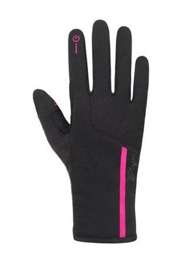 Etape - dámské rukavice DIANA WS+, černá/růžová S