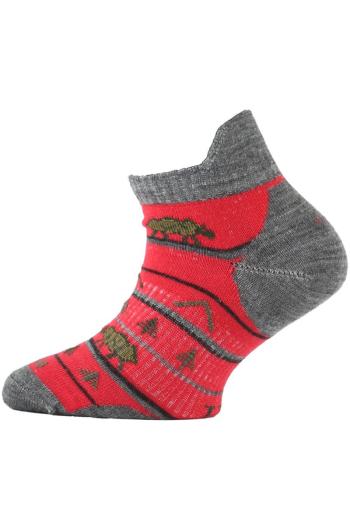 Lasting dětské merino ponožky TJM červené Velikost: (29-33) XS ponožky