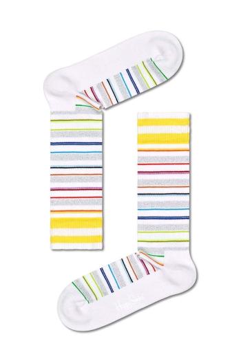 Ponožky Happy Socks pánské, bílá barva