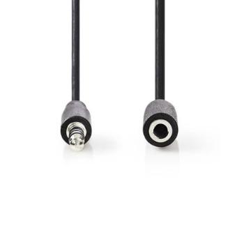 Nedis CAGP22050BK30 - Stereofonní Audio Kabel | 3,5mm Zástrčka - 3,5mm Zásuvka | 3 m | Černá barva