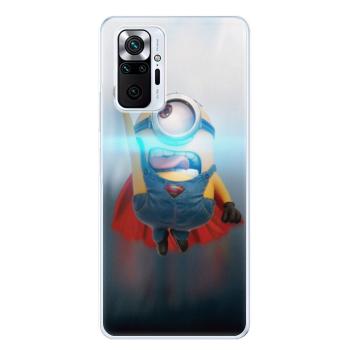 Odolné silikonové pouzdro iSaprio - Mimons Superman 02 - Xiaomi Redmi Note 10 Pro