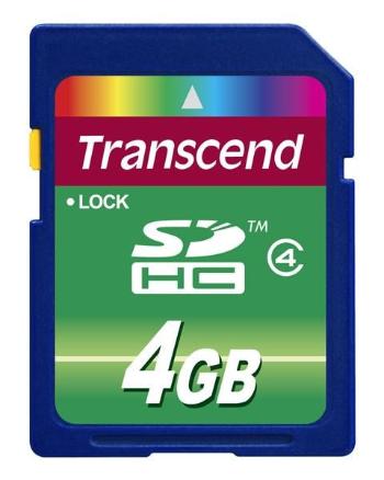 TRANSCEND SDHC karta 4GB Class 4