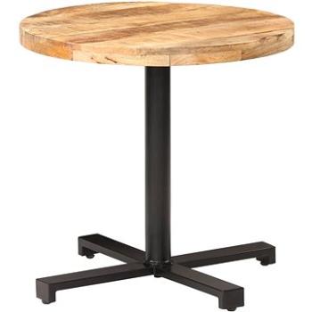 Bistro stůl kulatý O 80 × 75 cm hrubé mangovníkové dřevo (320269)