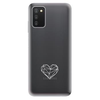 Odolné silikonové pouzdro iSaprio - čiré - Digital Love - Samsung Galaxy A03s