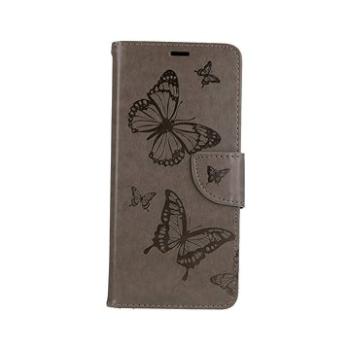 TopQ Samsung A22 5G knížkové Butterfly šedé 63563 (Sun-63563)