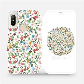 Flipové pouzdro na mobil Xiaomi Mi A2 Lite - M121S With love kvítky (5903226367436)