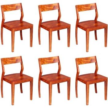Jídelní židle 6 ks masivní akáciové dřevo sheesham (279138)
