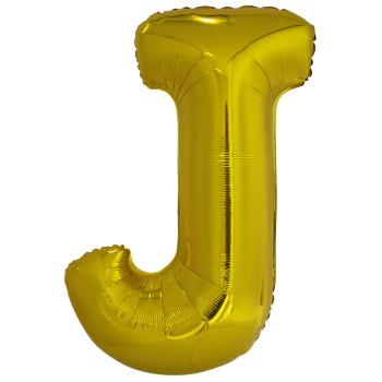 Amscan Fóliový balónek písmeno J 86 cm zlatý