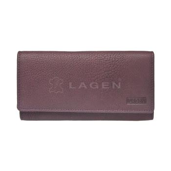 Lagen Dámská peněženka kožená V-102/W Purpurová