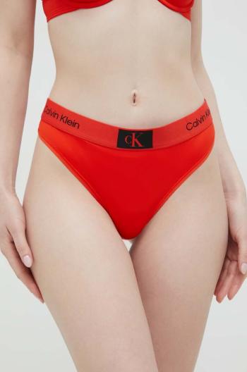 Tanga Calvin Klein Underwear červená barva