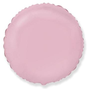 Balón foliový 45 cm Kulatý pastelově růžový - Flexmetal
