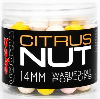 Munch baits plovoucí boilies citrus nut washed out pop ups 200 ml - 18 mm