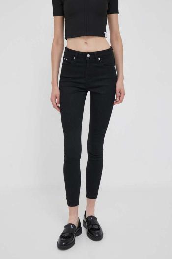 Džíny Calvin Klein Jeans dámské, černá barva, J20J221587