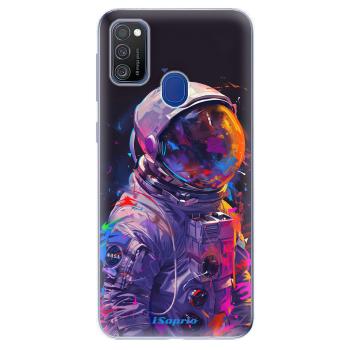 Odolné silikonové pouzdro iSaprio - Neon Astronaut - Samsung Galaxy M21