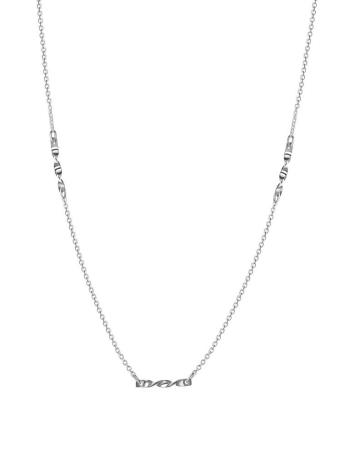 Praqia Stylový stříbrný náhrdelník Silver wave N6449_RH